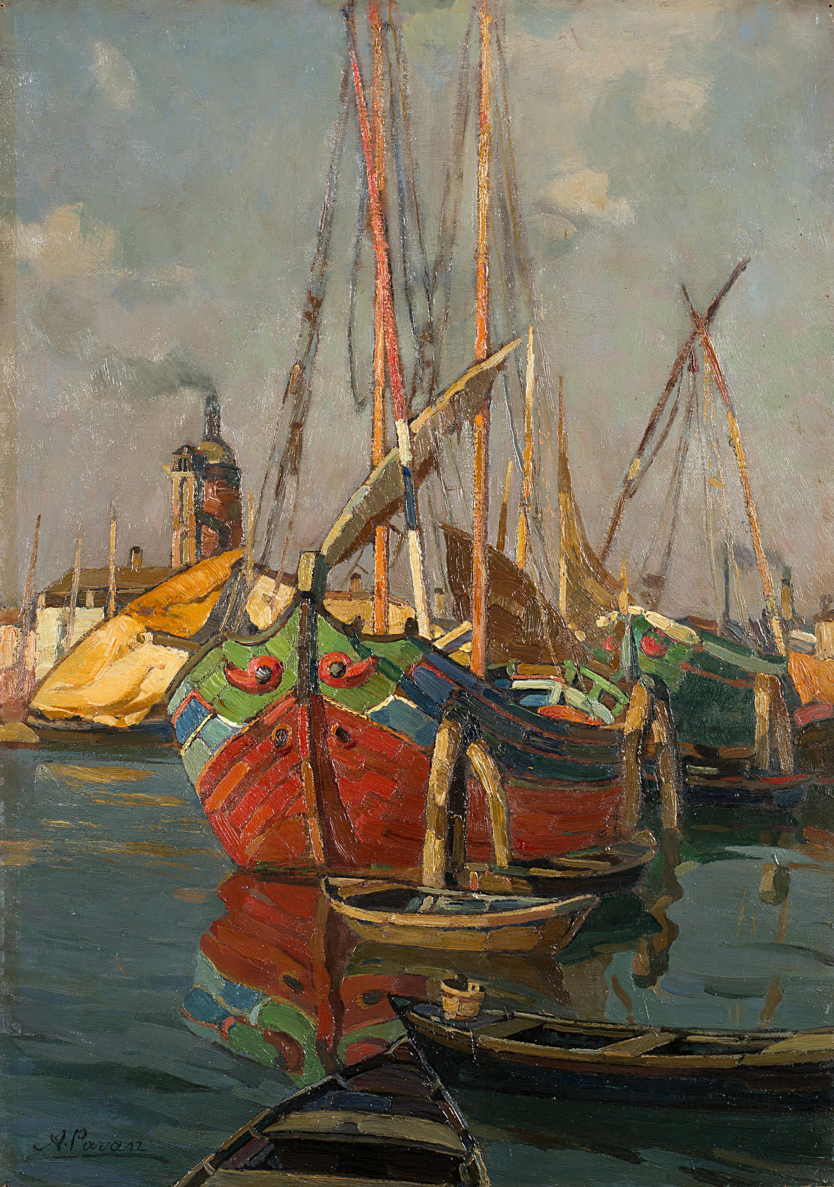 Angelo Pavan - Barconi in porto