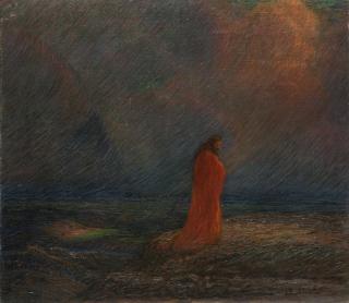 Angelo Pavan - Cristo nel deserto