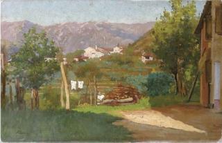 Angelo Pavan - Mattino di sole alle falde del Grappa\'