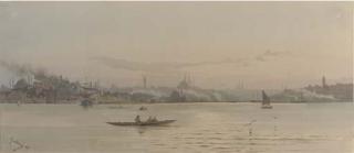 Angelos Giallina - A sweeping view of Istanbul with the Topkapi palace to the left