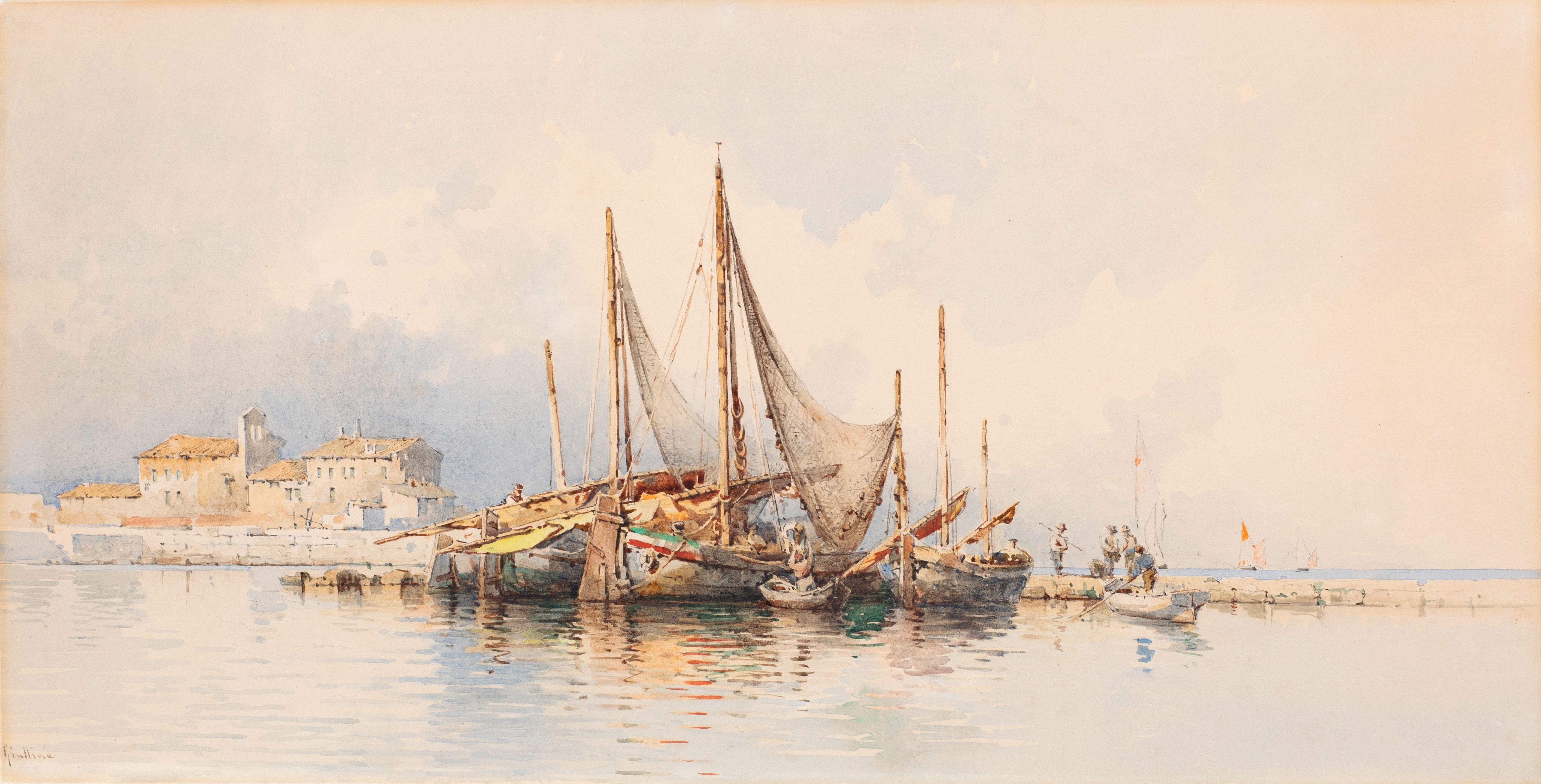 Angelos Giallina - Bateaux de pêche à Corfou