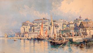 Angelos Giallina - Vue de Corfou