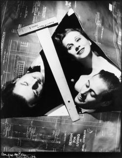 Angus Mcbean - Diana Wynyard, Rex Harrison and Anton Walbrook \'surrealised\' in Noel Coward\'s Design for Living, 1939, printed later