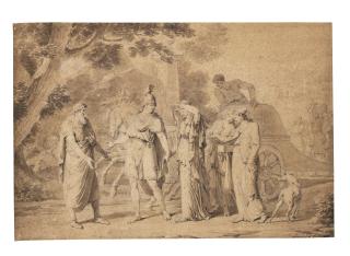 Anicet-Charles-Gabriel Lemonnier - Odysseus And Penelope Bid Farewell To Icarius