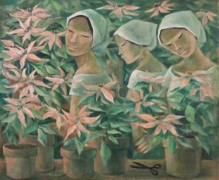 Anita Magsaysay-Ho - Gathering Poinsettias