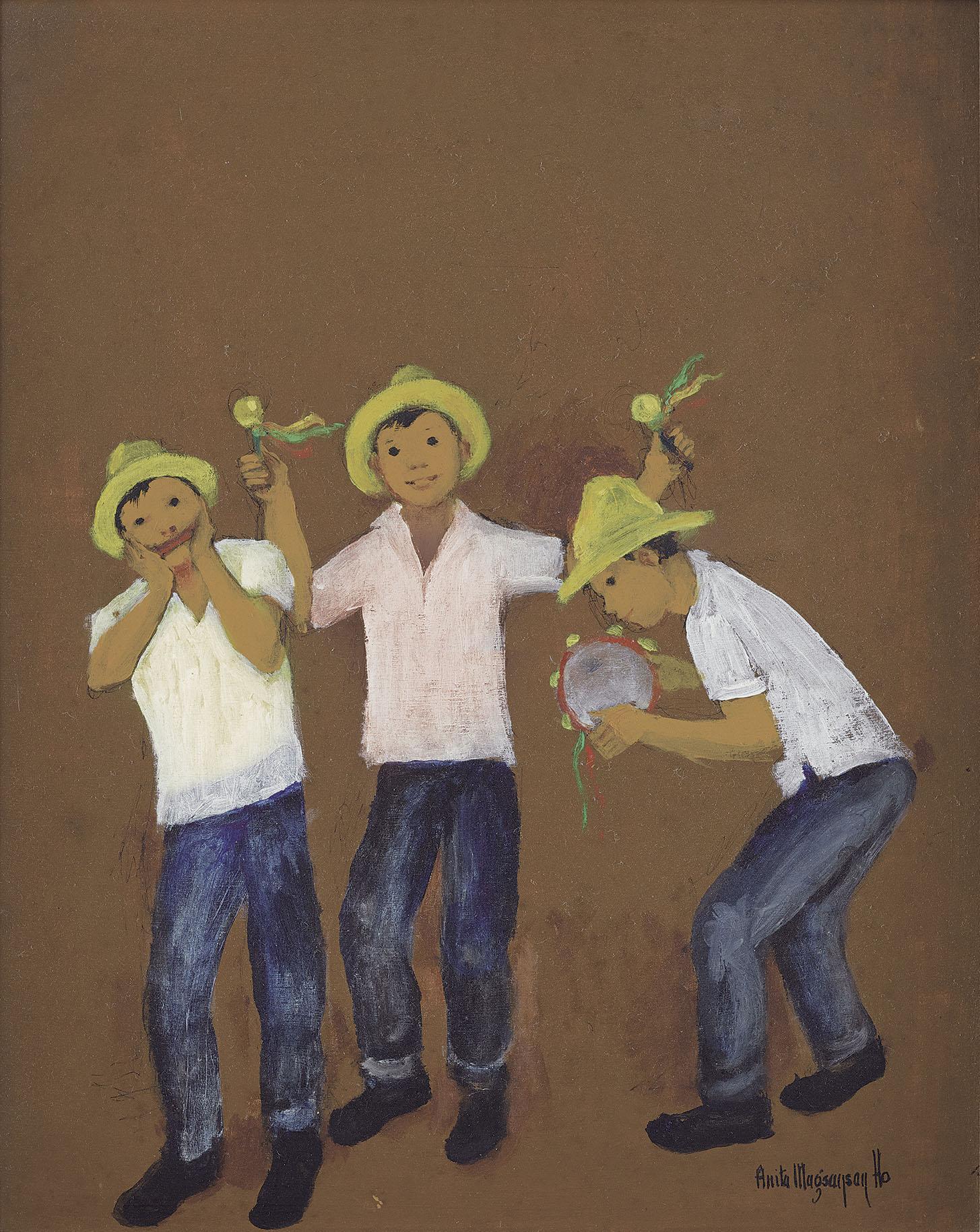 Anita Magsaysay-Ho - Three Boys At Play