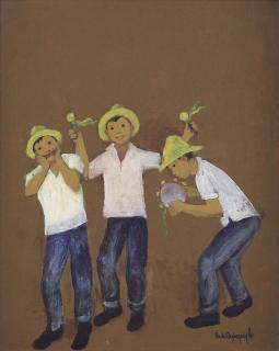 Anita Magsaysay-Ho - Three Boys At Play