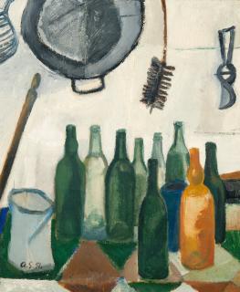 Anita Snellman - Still Life With Bottles.