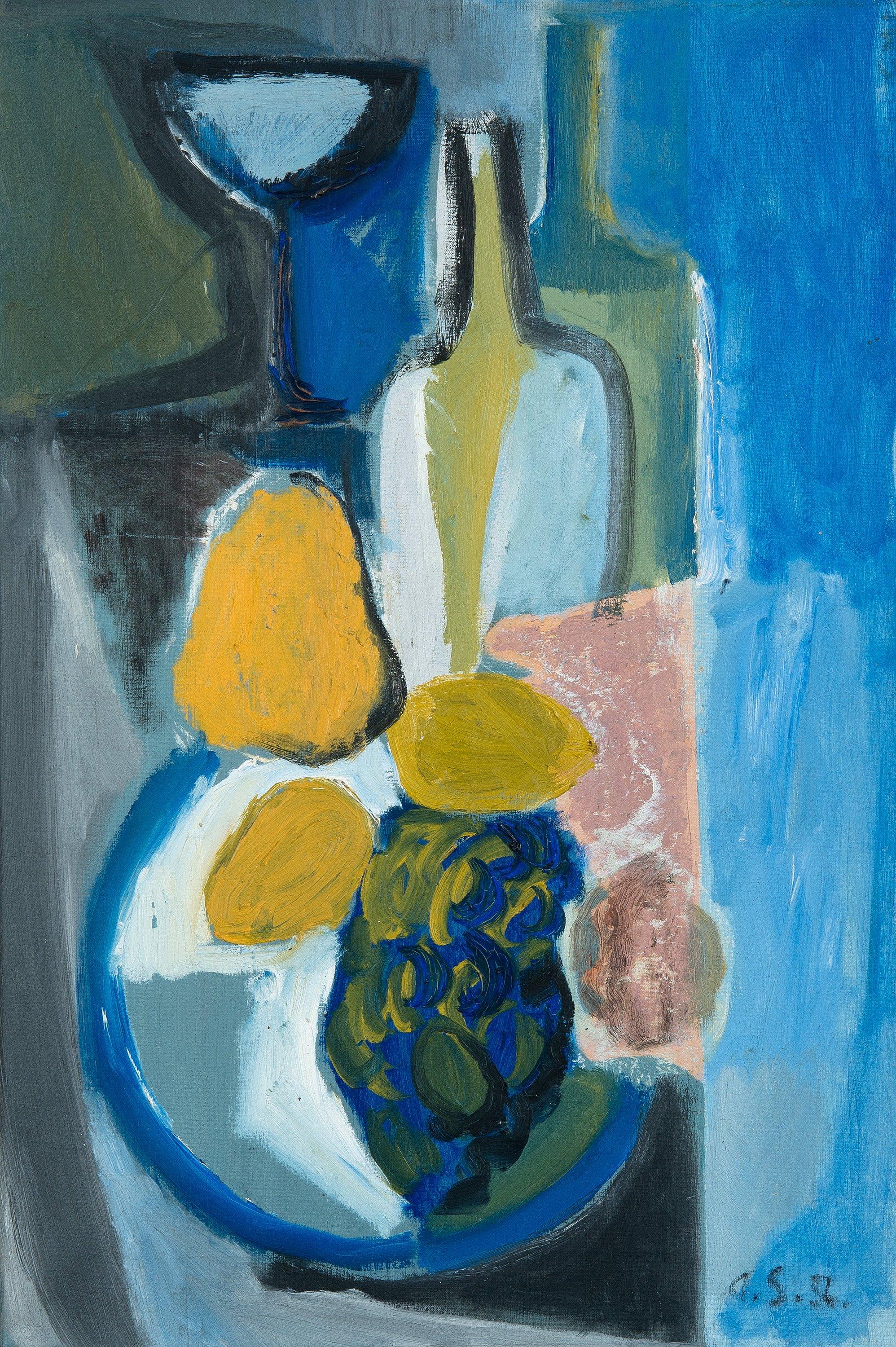 Anita Snellman - Stilleben med frukt