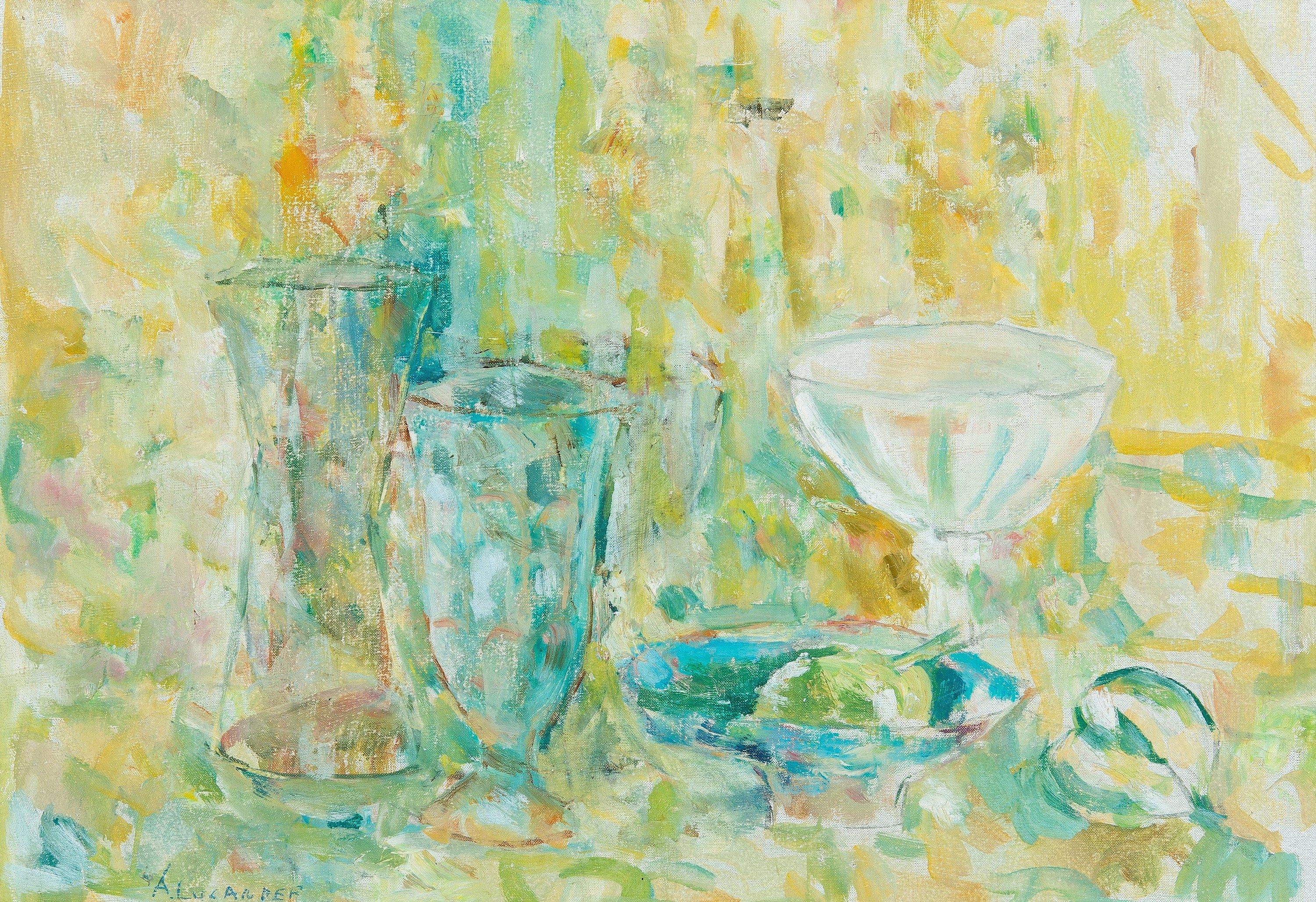 Anitra Lucander - Stilleben i grönt