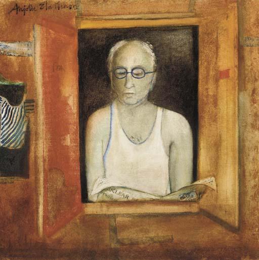 Anjolie Ela Menon - Looking Out of a Window