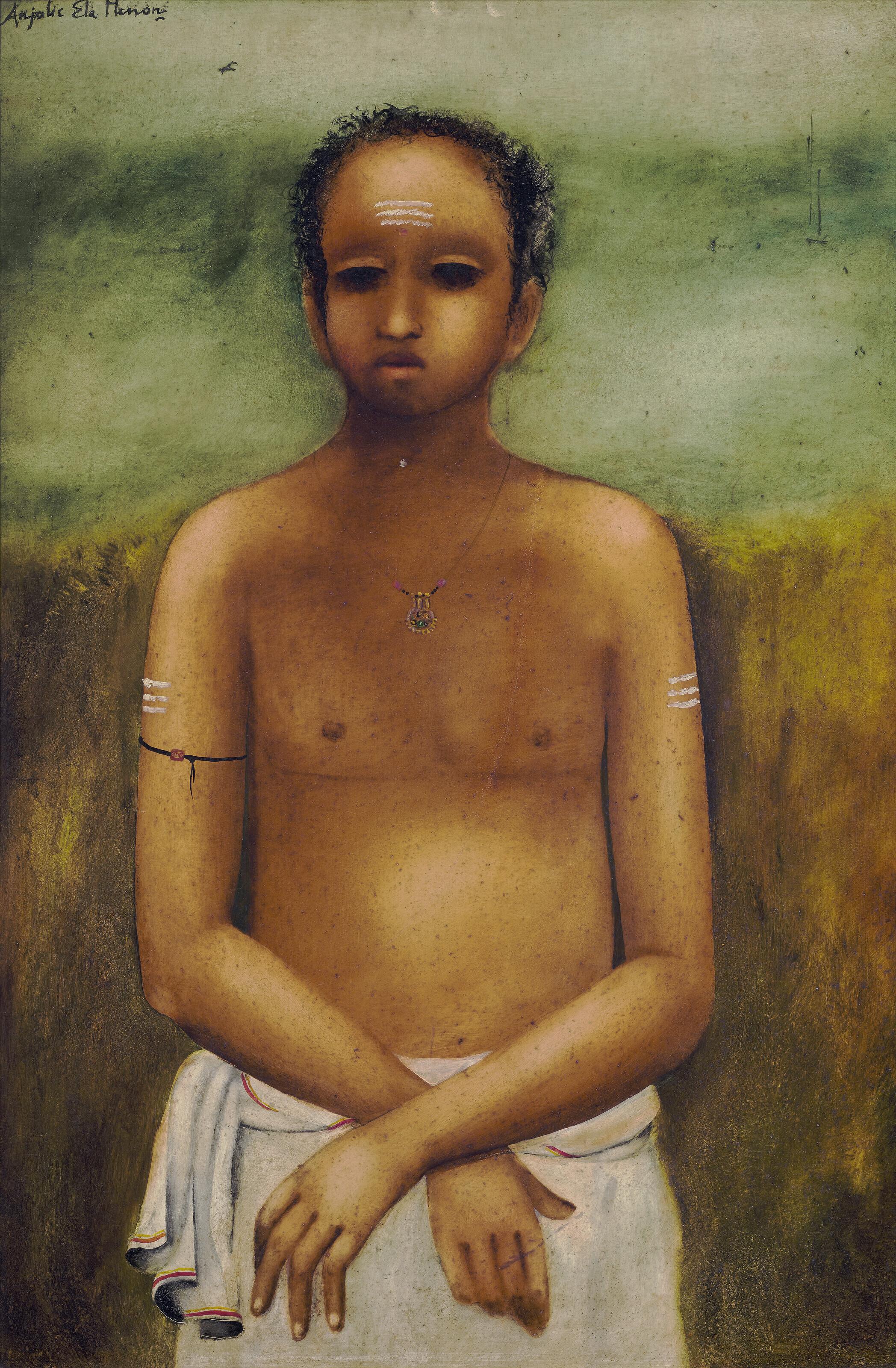 Anjolie Ela Menon - Untitled (Brahmin Boy)