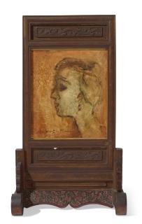 Anjolie Ela Menon - Untitled (Face of a Boy)