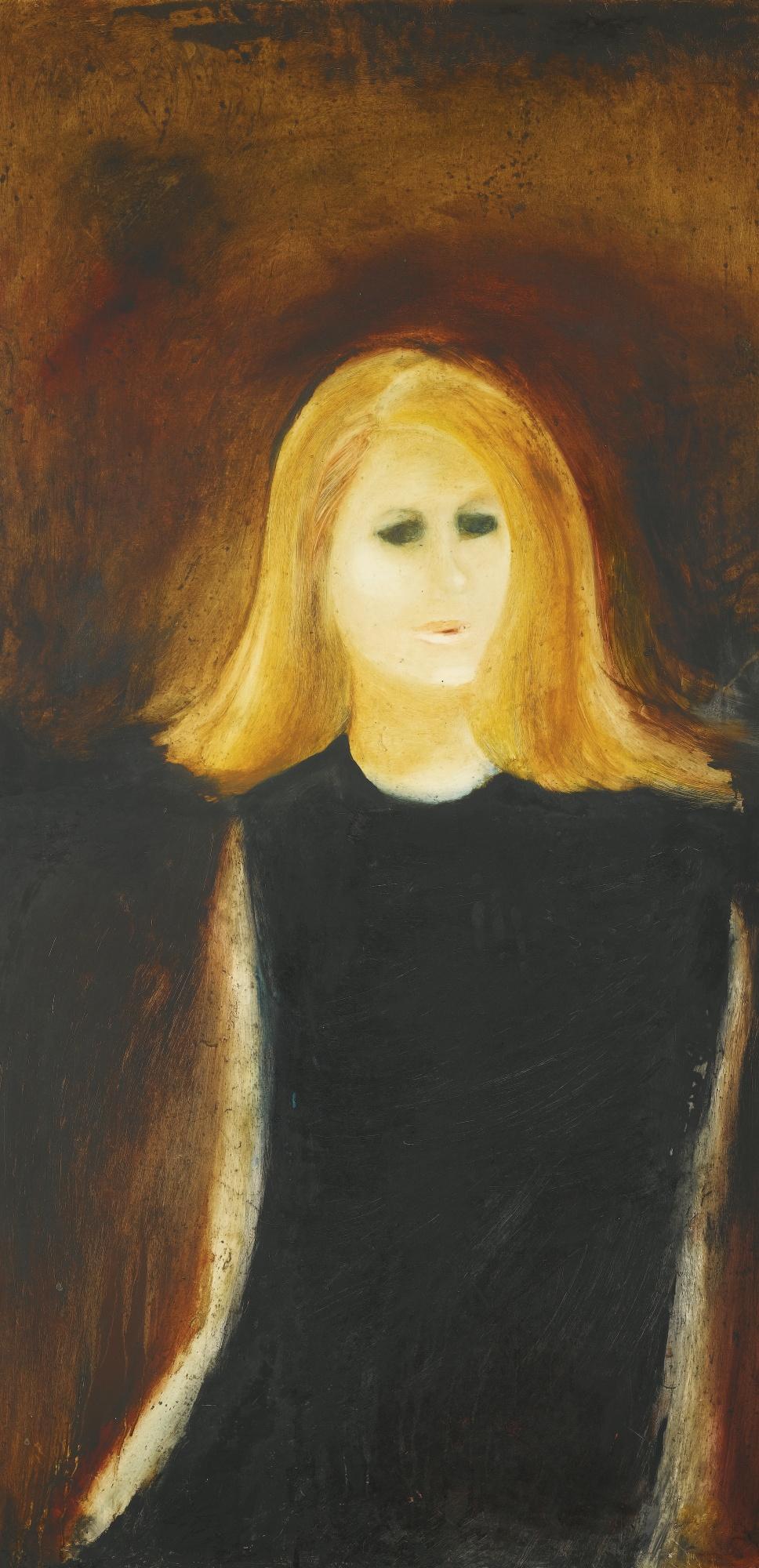 Anjolie Ela Menon - Untitled (Portrait)