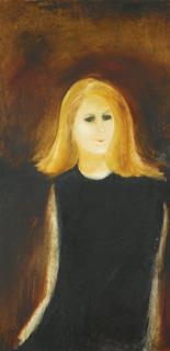 Anjolie Ela Menon - Untitled (Portrait)