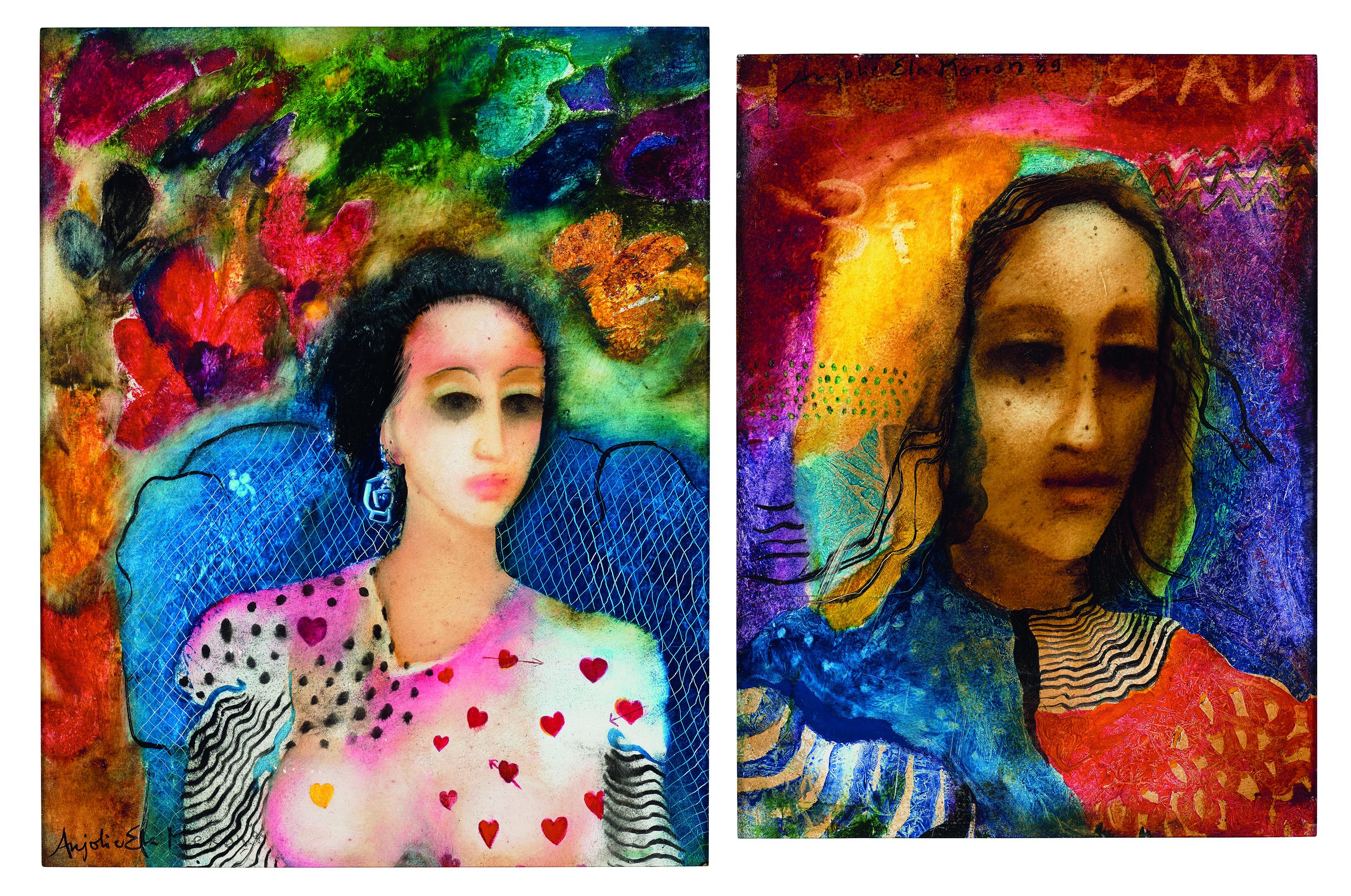 Anjolie Ela Menon - Untitled (Shameena; Madonna)