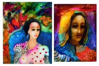 Anjolie Ela Menon - Untitled (Shameena; Madonna)