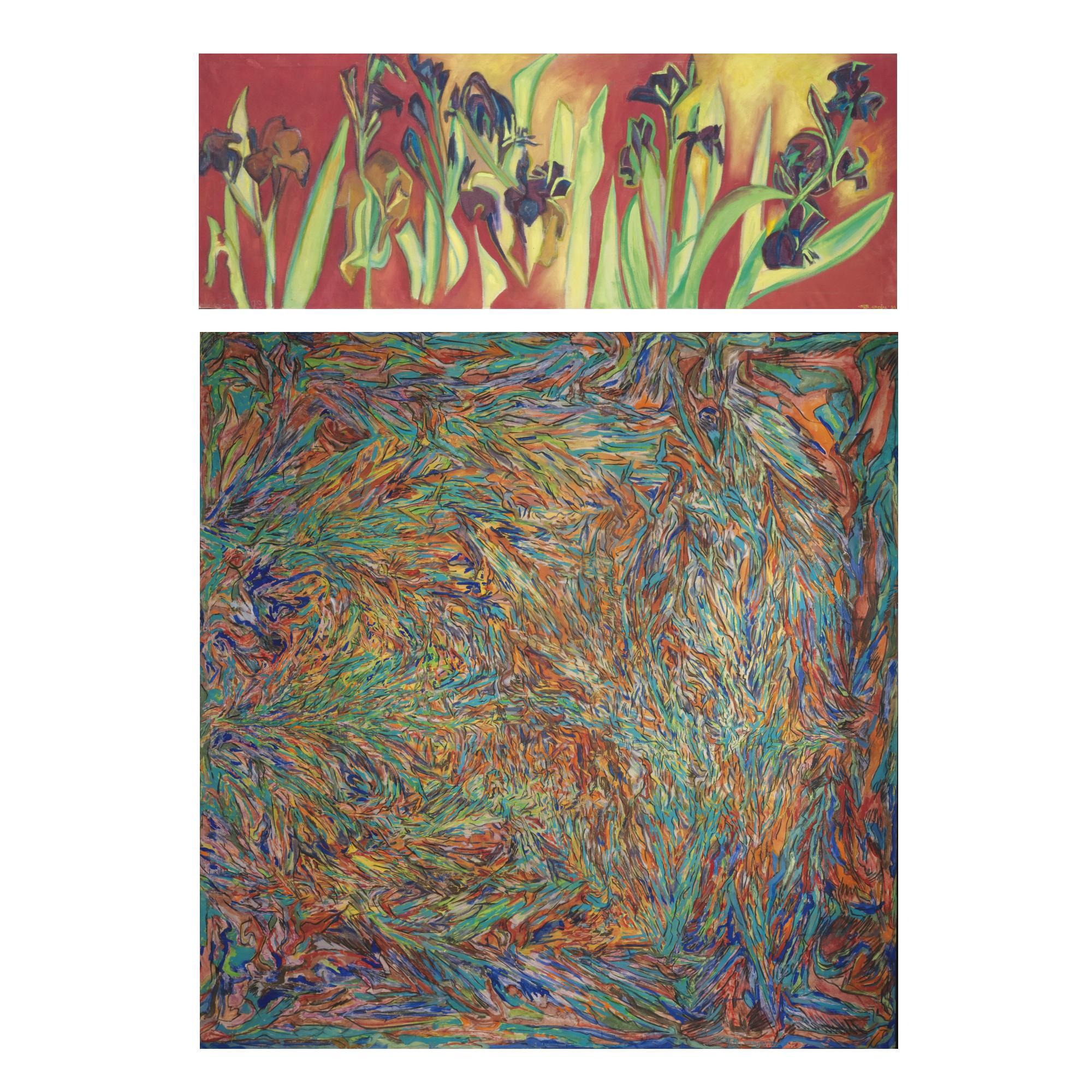 Anju Chaudhuri - Le Vent; Untitled