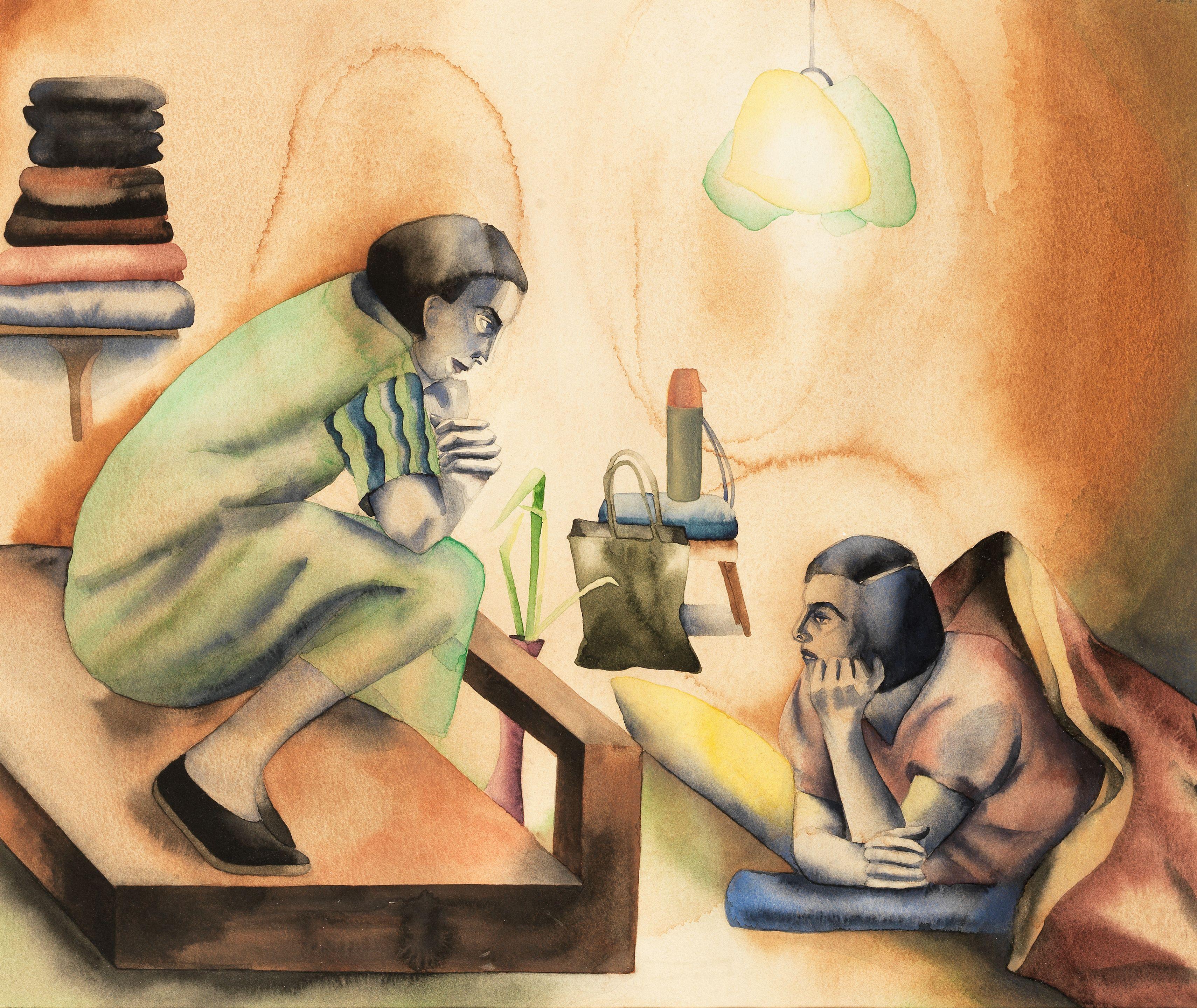 Anju Dodiya - Self Portrait