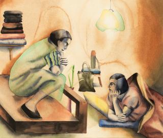 Anju Dodiya - Self Portrait