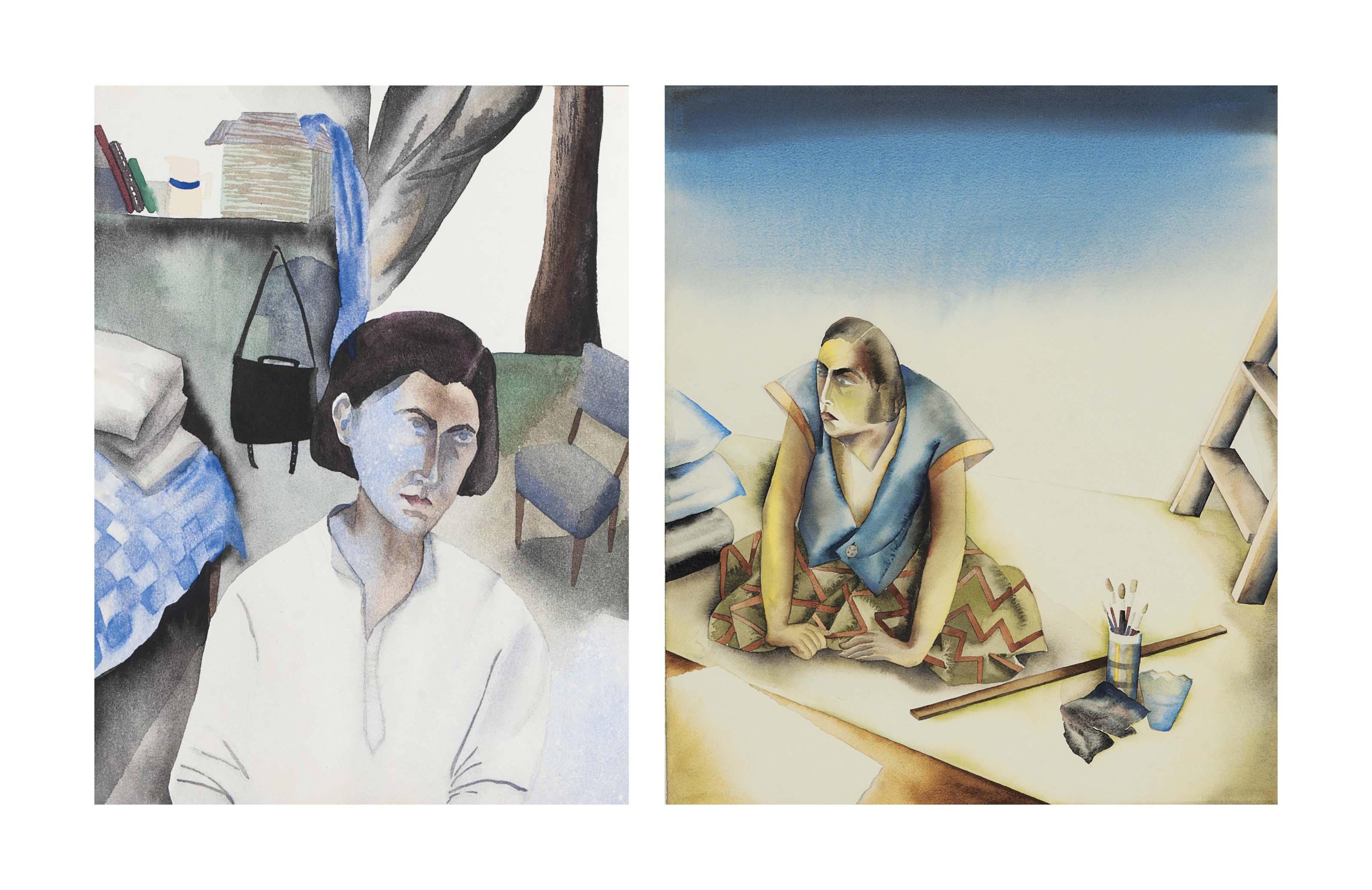 Anju Dodiya - Untitled; Monday Morning