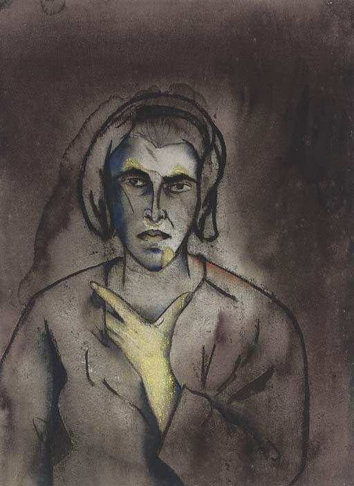 Anju Dodiya - Untitled (Self-Portrait)