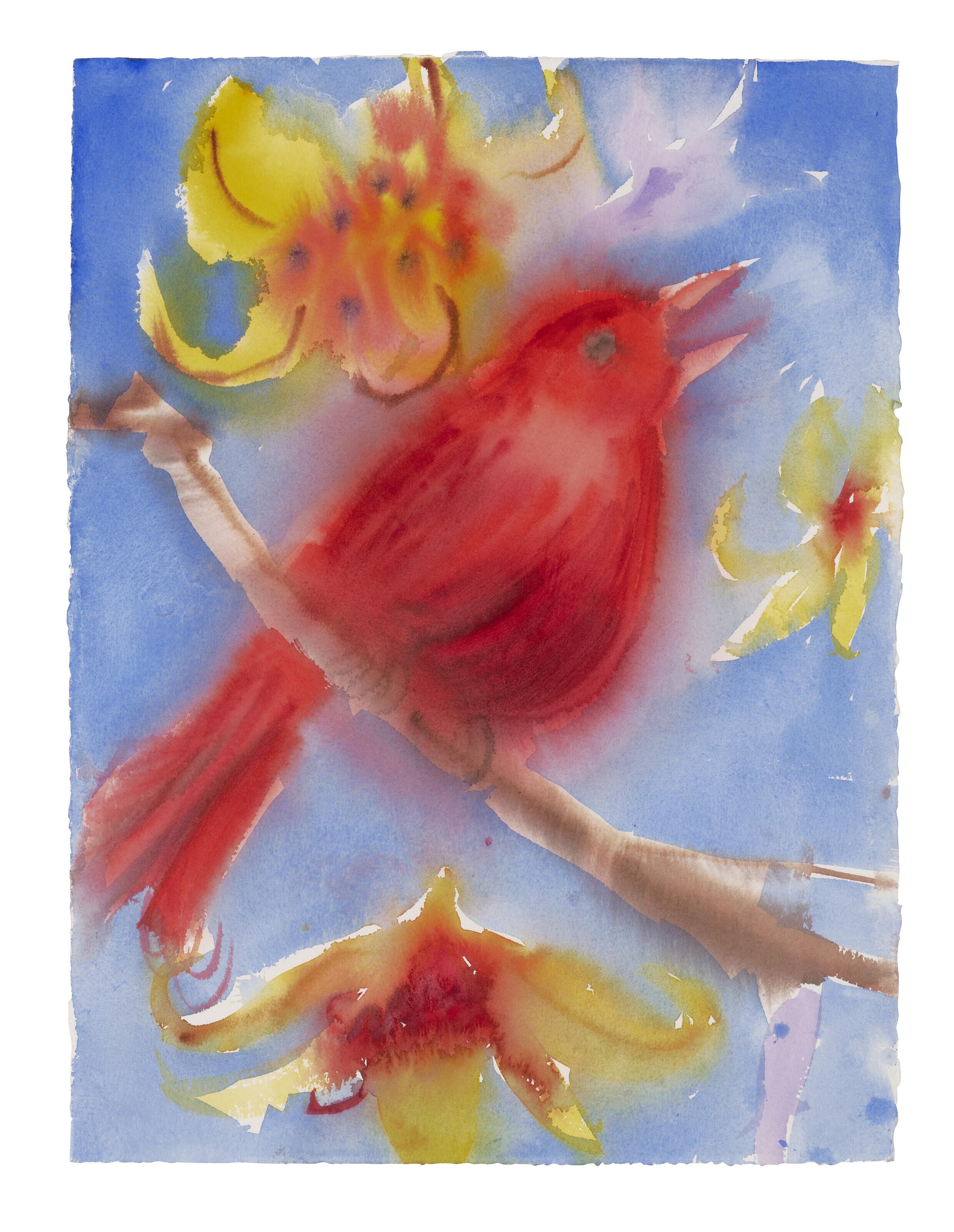 Ann Craven - Red Bird (Somewhere Red #15)