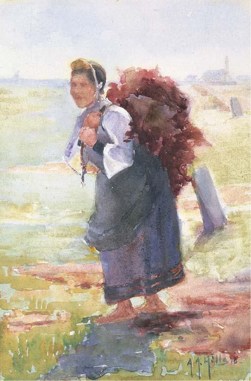 Anna A. Hills - Peasant With Faggots