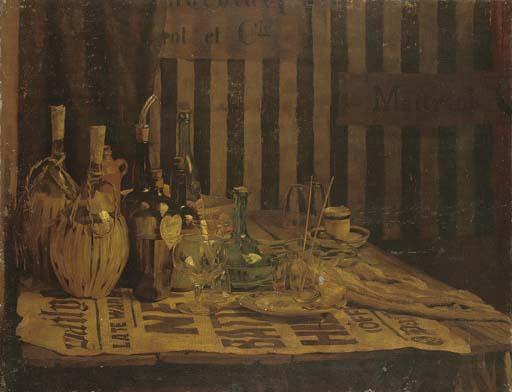 Anna Airy - Still Life With Glass Bottles