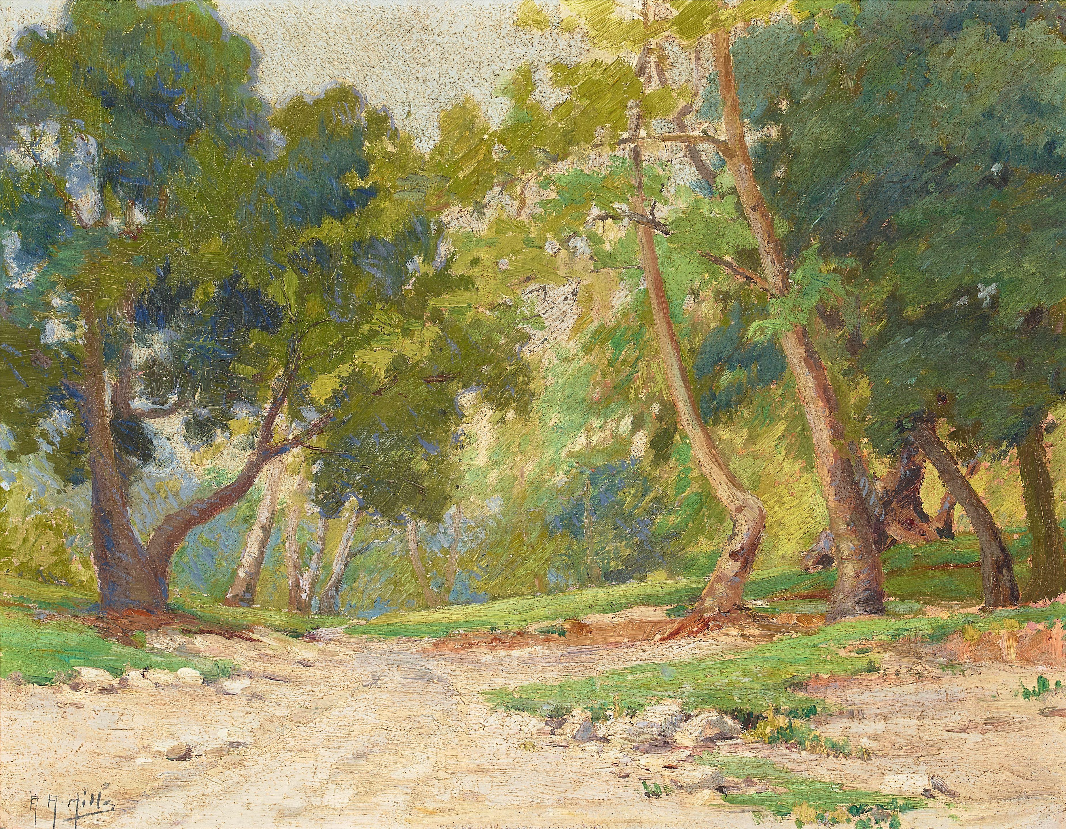 Anna Althea Hills - The Arroyo Seco 14 x 18 in. framed 20 x 24 in.