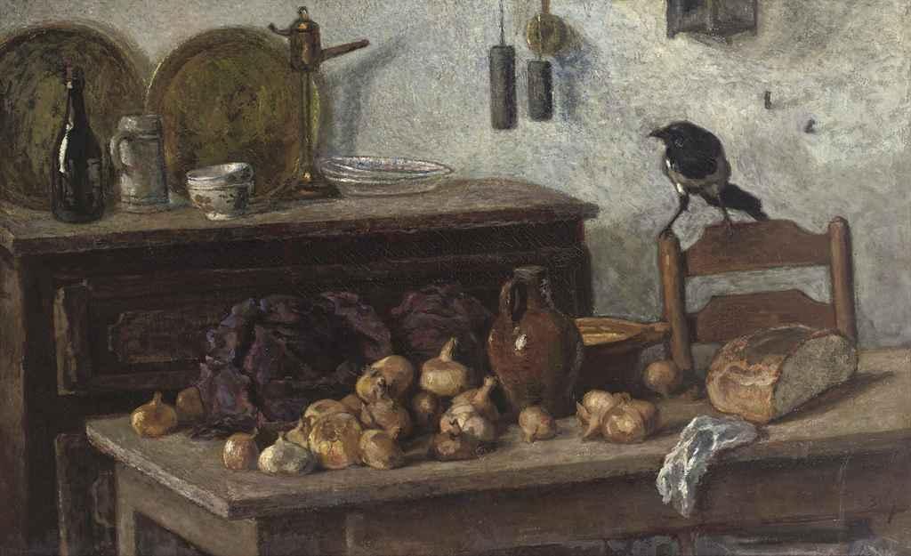Anna Boch - La Cuisine: a kitchen still life