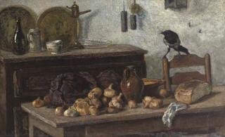 Anna Boch - La Cuisine: a kitchen still life