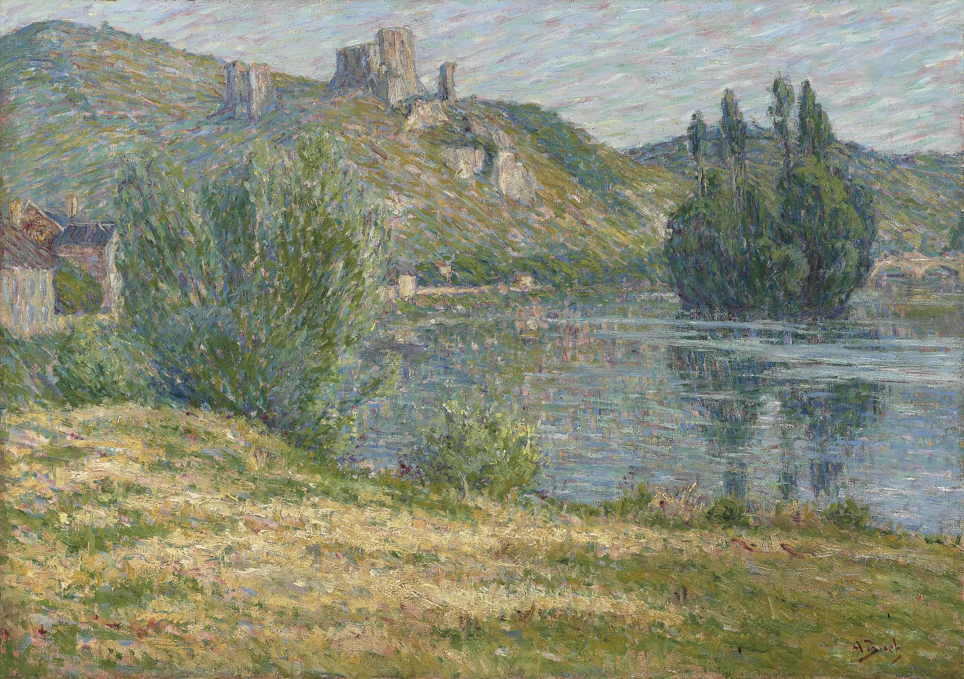 Anna Boch - Ruines de Château Gaillard, La Seine
