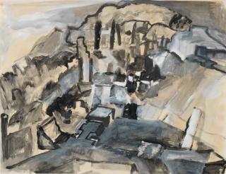 Anna Boghiguian - Black and White City