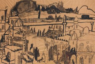 Anna Boghiguian - Untitled (Cityscape)