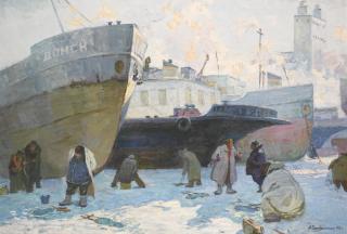 Anna Dmitrievna Cherednichenko - Fishing In Winter