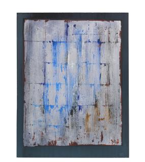 Anna-Eva Bergman - Grand miroir d\'argent sur fond noir