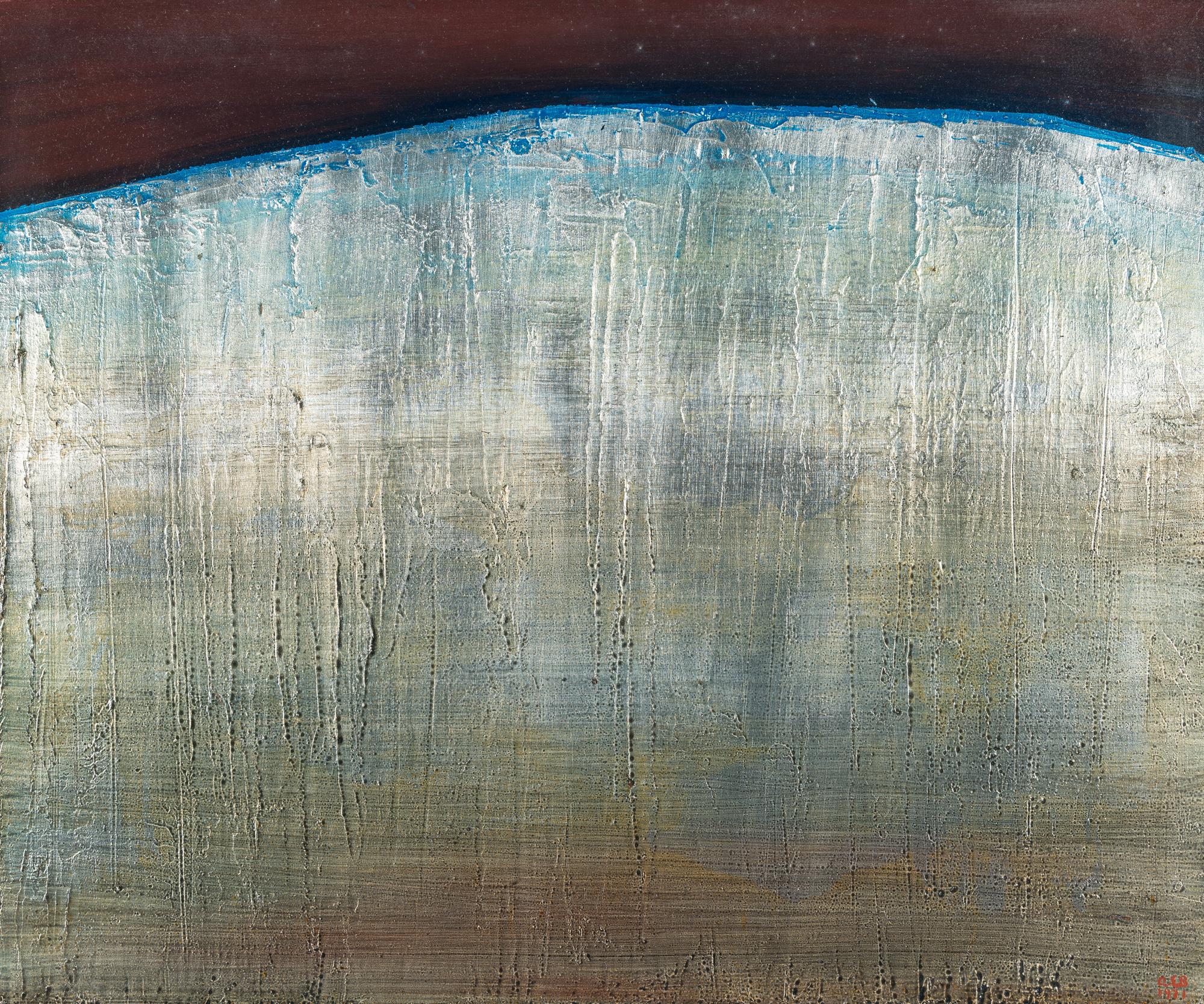 Anna-Eva Bergman - „Mur de glace en brume (no 12-1971)“