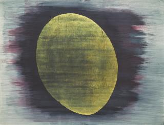 Anna-Eva Bergman - N°76-1958 Lune d\'or sur violet