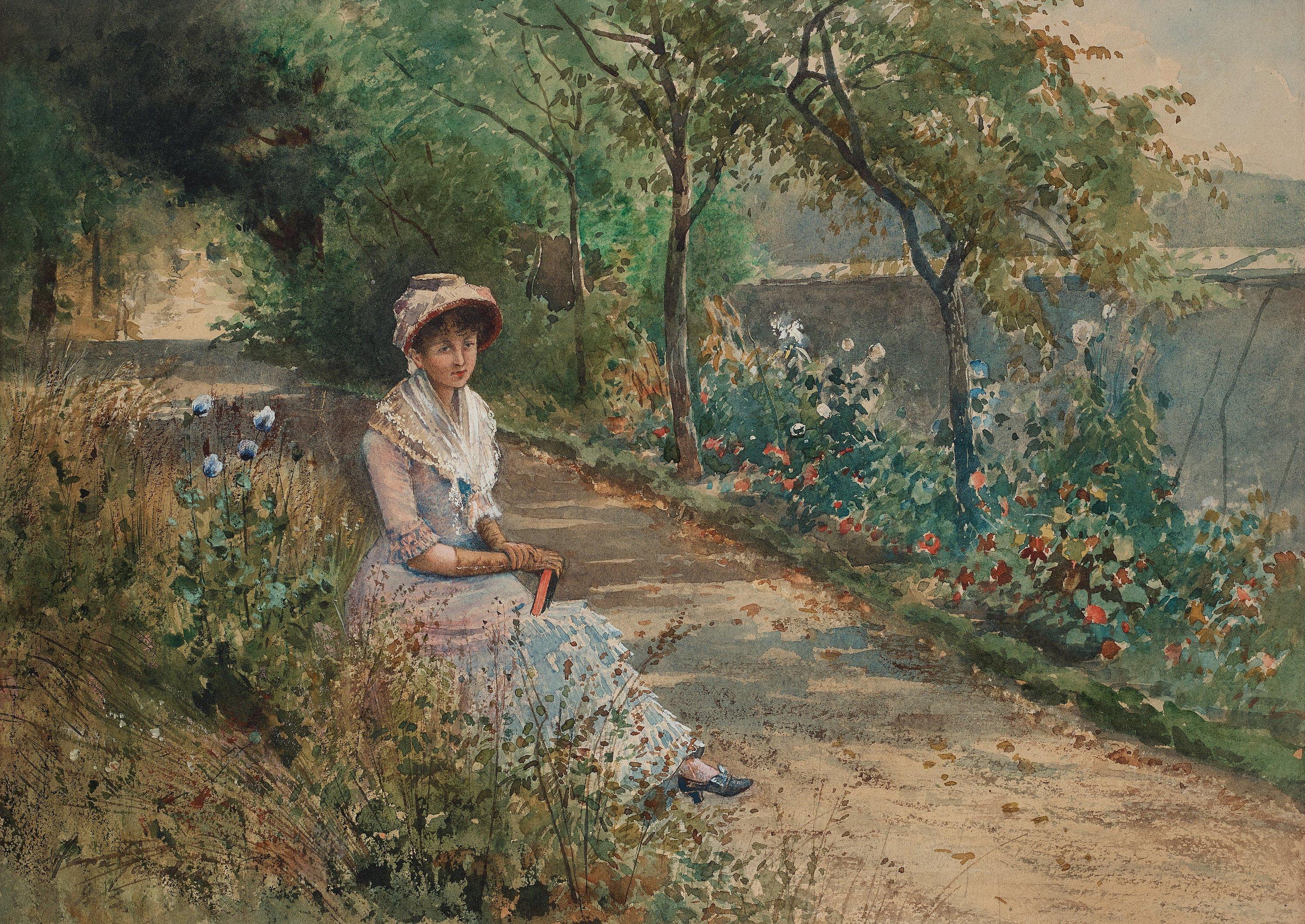 Anna Gardell-Ericson - French park scene