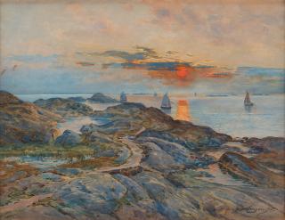 Anna Gardell-Ericson - Sunset over the archipelago