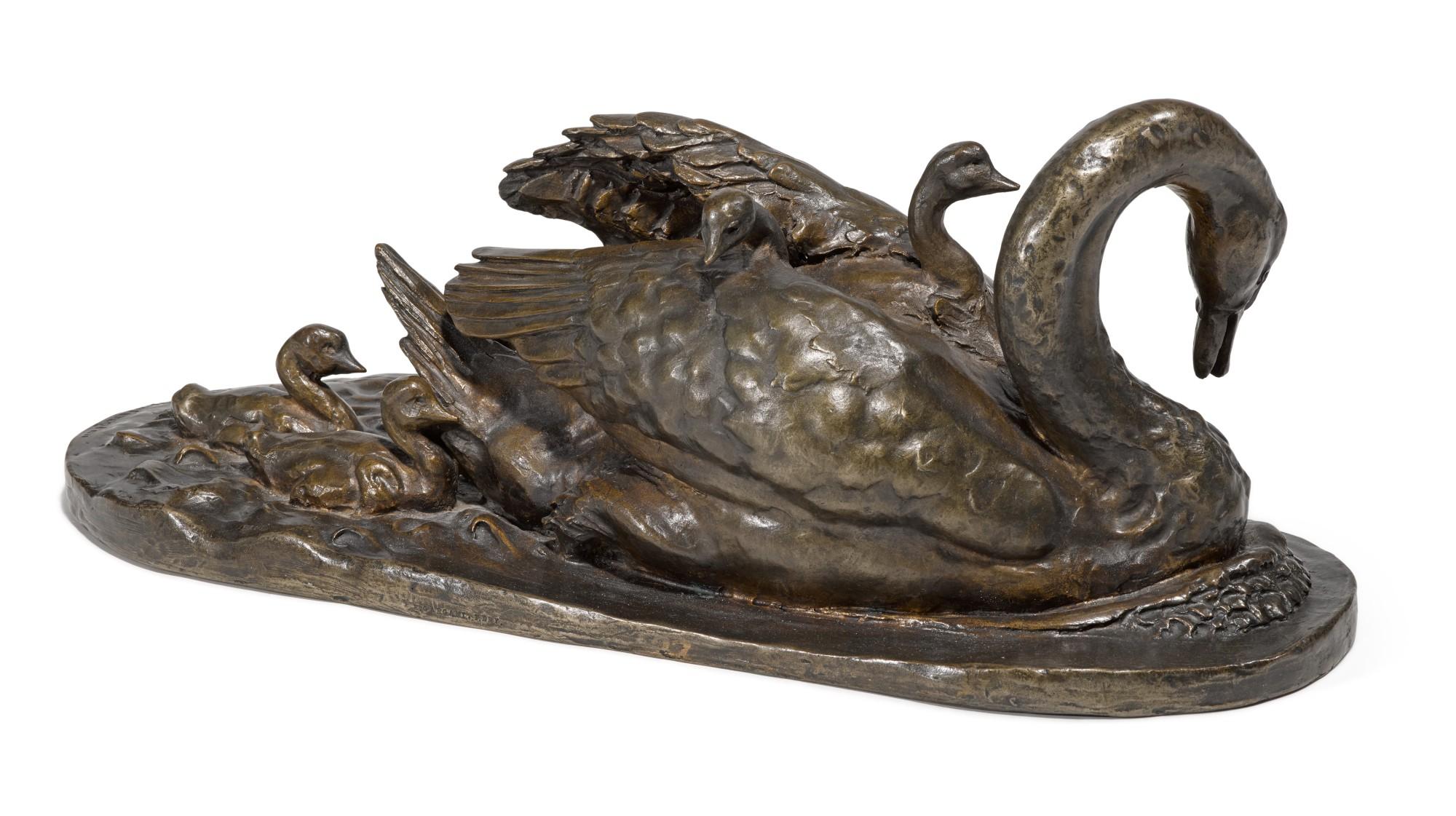 Anna Hyatt Huntington - Swan with Young