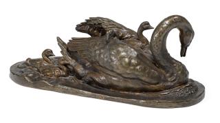 Anna Hyatt Huntington - Swan with Young