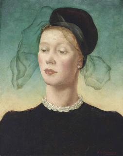 Anna Katrina Zinkeisen - The Lady In Black