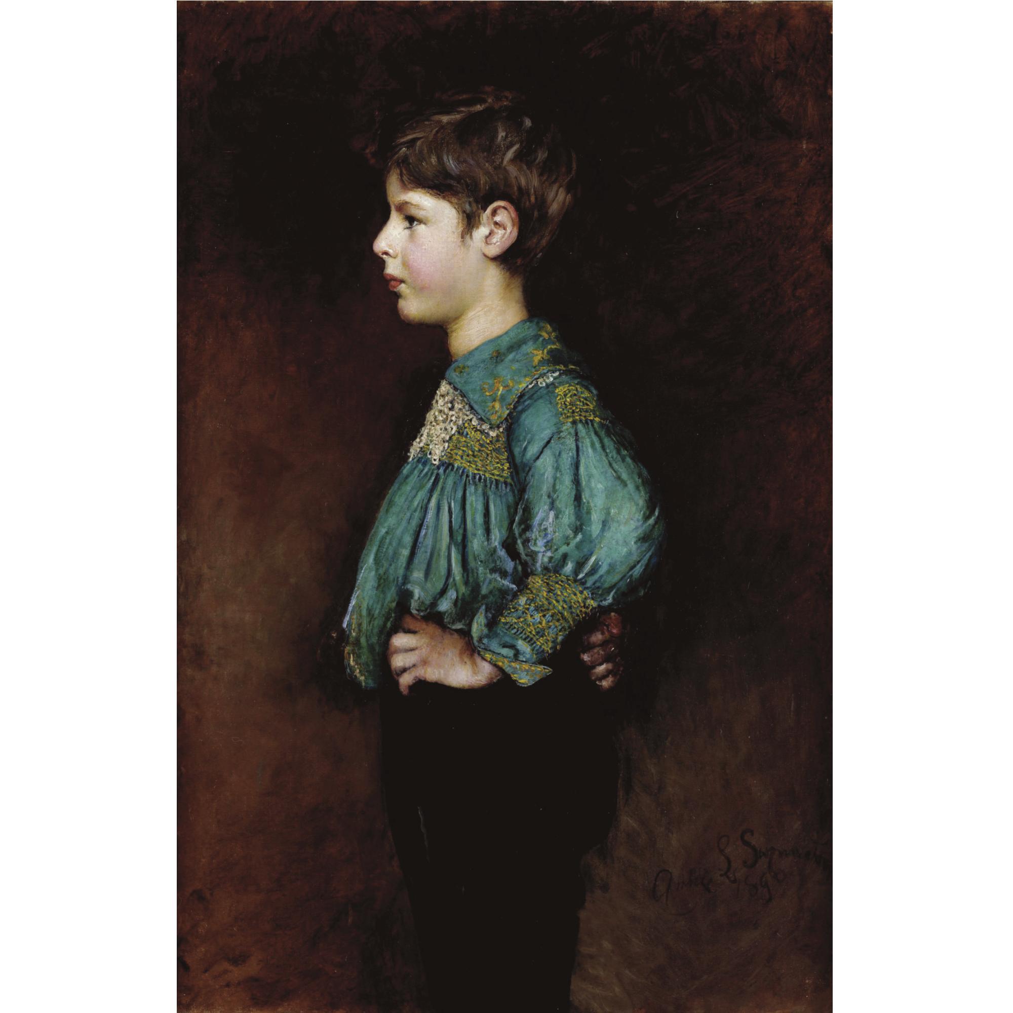 Anna Louisa Swynnerton - Portrait Of Guy William Hopton; Portrait Of Edward Michael Hopton