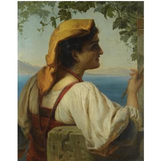 Anna Maria Elisabeth Jerichau-Baumann - Danish Daydreaming