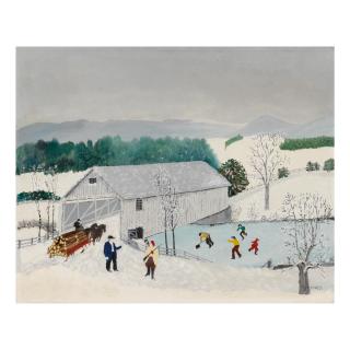 Anna Mary Robertson (Grandma) Moses - Covered Bridge