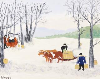 Anna Mary Robertson (Grandma) Moses - Gathering Sap