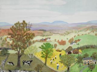 Anna Mary Robertson (Grandma) Moses - Harvest Time