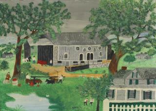 Anna Mary Robertson (Grandma) Moses - Pennsylvania Barn